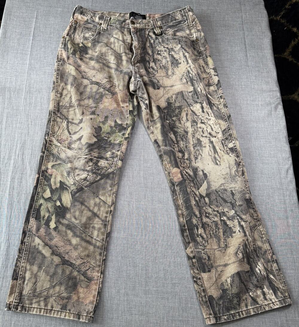 Mossy Oak Break Up Country Camo Cargo Pants Hunting Fishing Sz 36 34 55191-7-c2